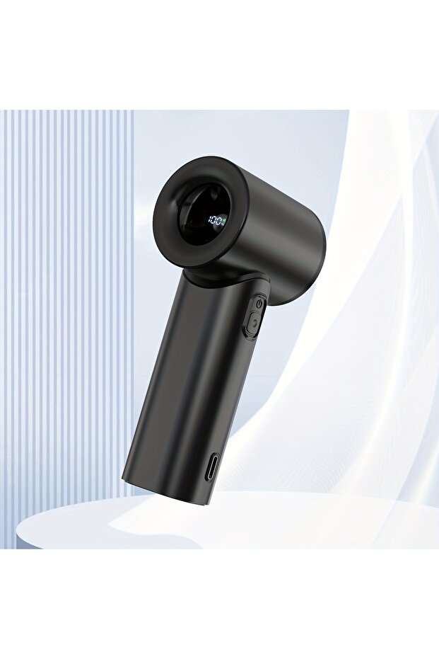 Black Rechargeable Handheld Fan, Stylish Design, Portable High Speed Fan - Small and Powerful for