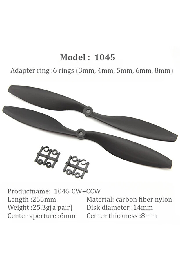 A pair 1045 1Pair Gemfan Carbon Fiber Nylon CW CCW PROP 8038 8045 9047 1045 1147 1238 1447 Propeller
