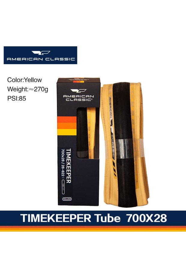 700X28C-Yellow-Tube American Classic Timekeeper Bicycle Tire Tube Type/Tubeless 700 X 25C, 700 X 28C