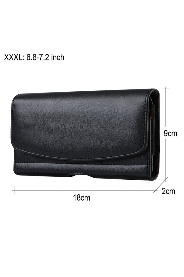 XXXL Universal Leather Phone Holster Belt Clip Case For iPhone 16 15 14 13 Pro Max S24 S23 Hua...
