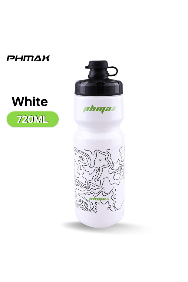 White PHMAX 720ML Bicycle Water Bottle Lightweight Outdoor Sport Portable Cycling Kettle MTB Road PP