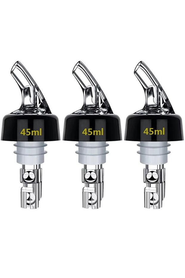 45ml 3pcs Printed Measured Bottle Pourer Spouts Liquor Pourers Quick Shot Spirit Driinks Wine Cockta