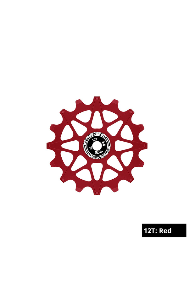 TaoCi 12TRed ENLEE Bicycle Rear Derailleur Positive And Negative Tooth Ceramic Guide Wheel Mountain