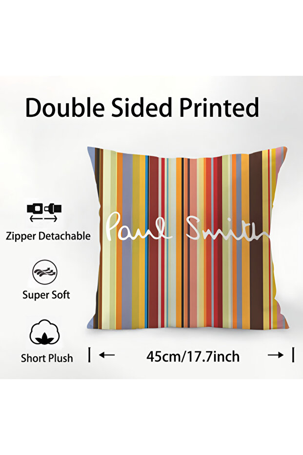 40x40cm z1 S-Smith fashion P-Paul Pillow Case Plush Fabric Soft Double Sided Print Sofa Cushion Cove