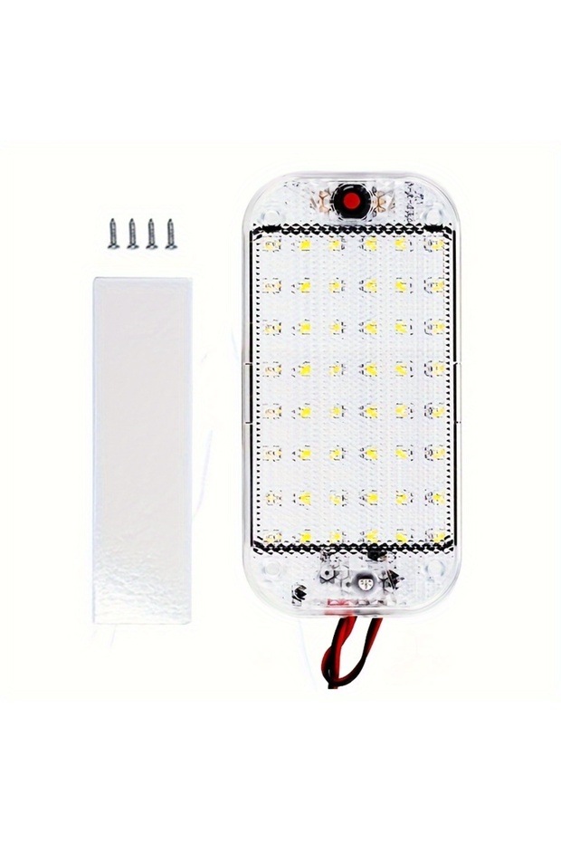 3358 1pc RV Interior Light Super Bright 48 LED Interior Light White Car Roof Lamp 12V24V Reading LED