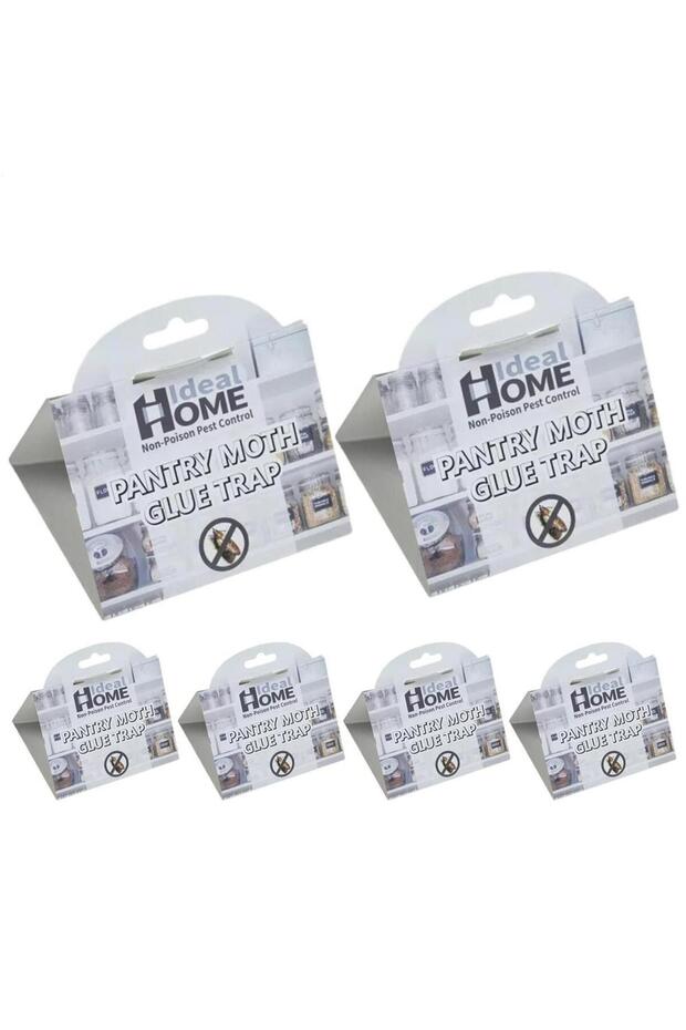 As shown 6pcs Hanging Fly Catcher Disposable Pantry Moth Traps with Pheromones Prime Insect Control