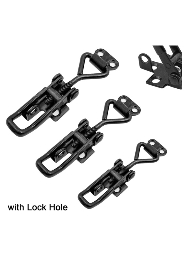 4 pieces GH-4001 4pcs Metal Toggle Clamp Latch Catch Clasp Quick Release Anti-Slip Push Pull GH-4001