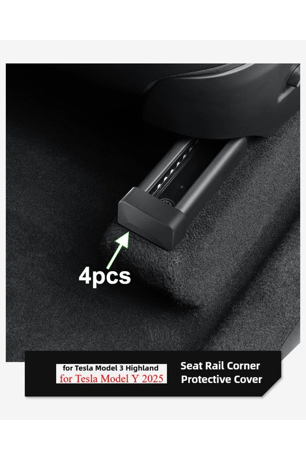 for New M3 MY for Tesla Model Y Juniper 2025 Accessories Seat Slide Rail Corner Edge Protector Cover