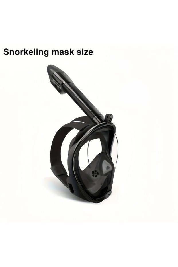 S/M Black Full Face Snorkel Mask for Adults and Teens Anti Fog Anti Leak Wide View Lightweight Snork