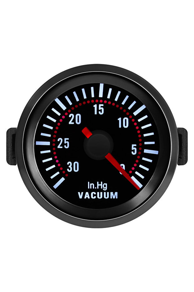 Vacuum 2" 52mm 12V Car LED Smoke Len -1~0~2 BAR Turbo Boost Gauge Turbin Mechanical Boost Indicator