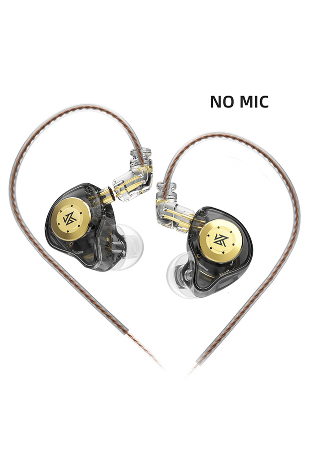 Black NO MIC KZ EDX PRO EDXPRO 10mm Dual Magnetic Circuit Dynamic Drive Earphone 2PIN Cable Excellen