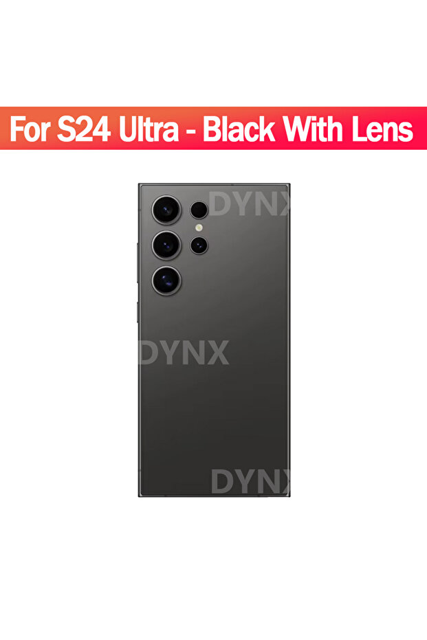 For S24Ultra Black For Samsung Galaxy S24 Ultra Battery Back Cover Glass Panel Rear Door Housing Cas