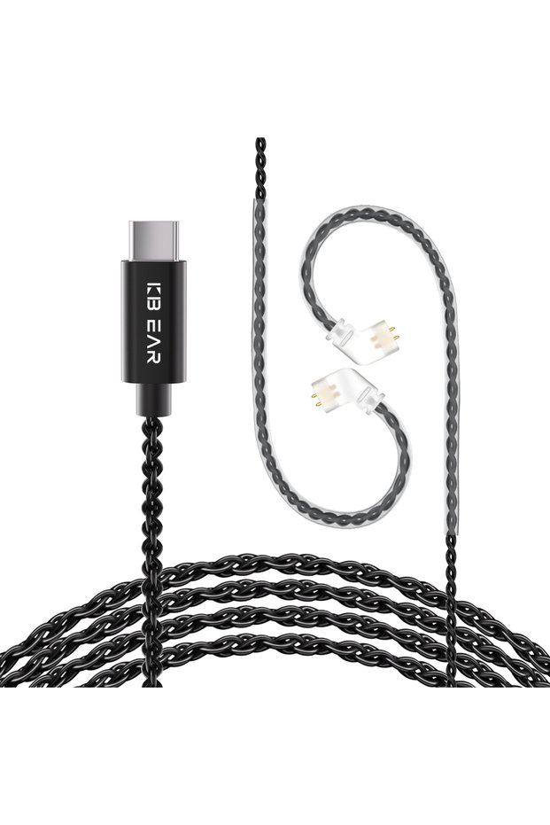 QDC no mic KBEAR CX01 Type C 2PIN Earphones Cable 1.5m in Length Optional QDC/0.78mm/TFZ PIN OFC HiF