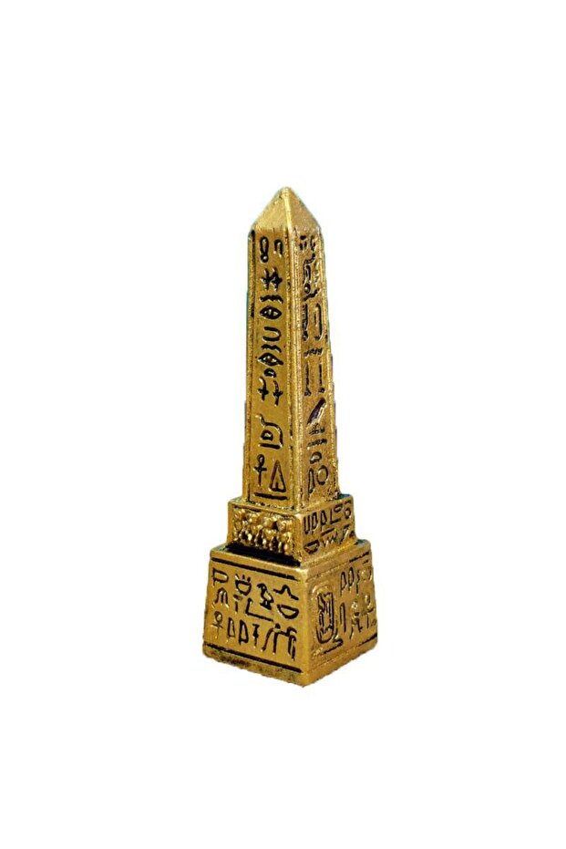 tan Mini Obelisk Statue Decorative Trinkets Egyptian Stone Tower Pendant Artifact Accessories Mini D