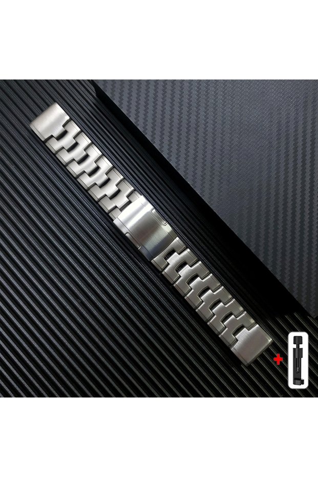 26mm Silver-Tool 26mm 22mm Titanium Strap For Garmin Fenix 8 E 47mm5/5X/5XPlus/3 Quickfit Metal Rele