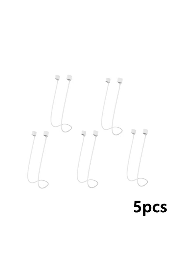 Magnetic 5pcs White Magnetic Wireless Earphone Hanging Rope Cable For Airpods Mi Airdots Buds Plus