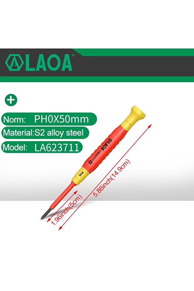 PH0 LA623711 1Pc LAOA Insulated Precision Screwdriver Set Small Multifunctional Repair Tool For Eyeg