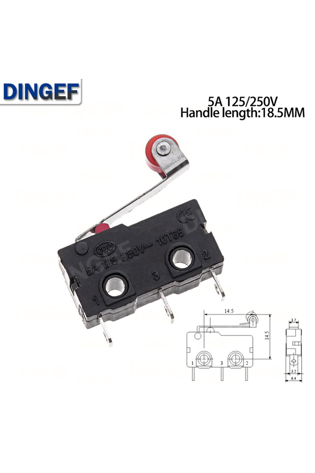 10PCS Type 3 10PCS KW12 KW11 Small Miniature Limit Switches Mechanical Travel 5A 125/250V Self-Reset