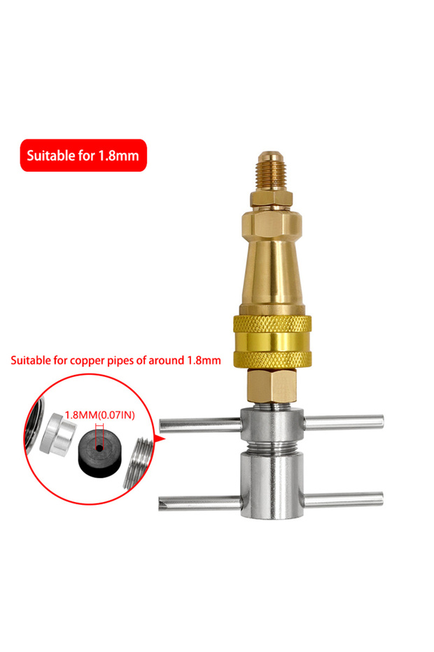 Inner diameter 1.8mm Refrigerator Fluorine Filling Quick Connector Tool 1/4 "Refrigerator Cleaning a