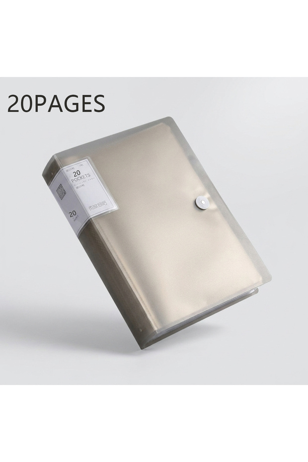 black-20 pages A4 100 Pockets 160/Sides Display Book Paper Document Holder, Business Presentation Bo