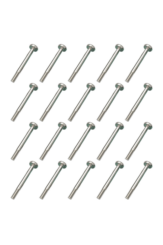 20PCS Silvery 20PCS Computer Case Fan Long Screw Radiator PC Fan Screws Computer Cooling Chassis Fan