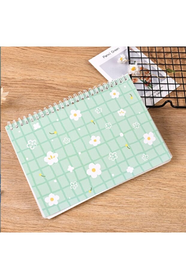 WHITE Classic Blank Sticker Book Reusable Green Stickers Storage Rectangular Collecting Album Home