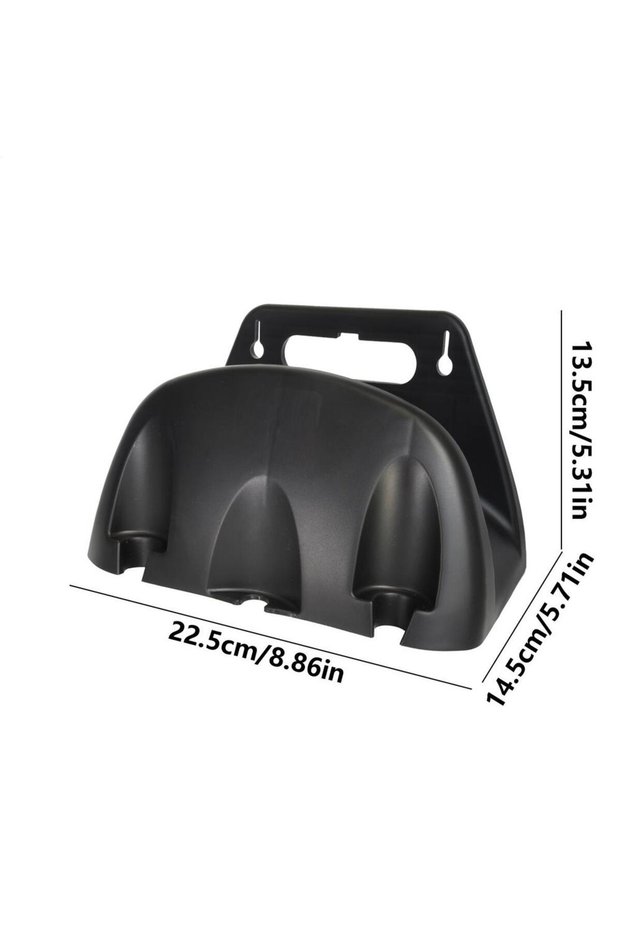 black Wall Mount Hose Holder Garden Irrigation Hose er Pipe Reel Water Hose Bracket Support Storage