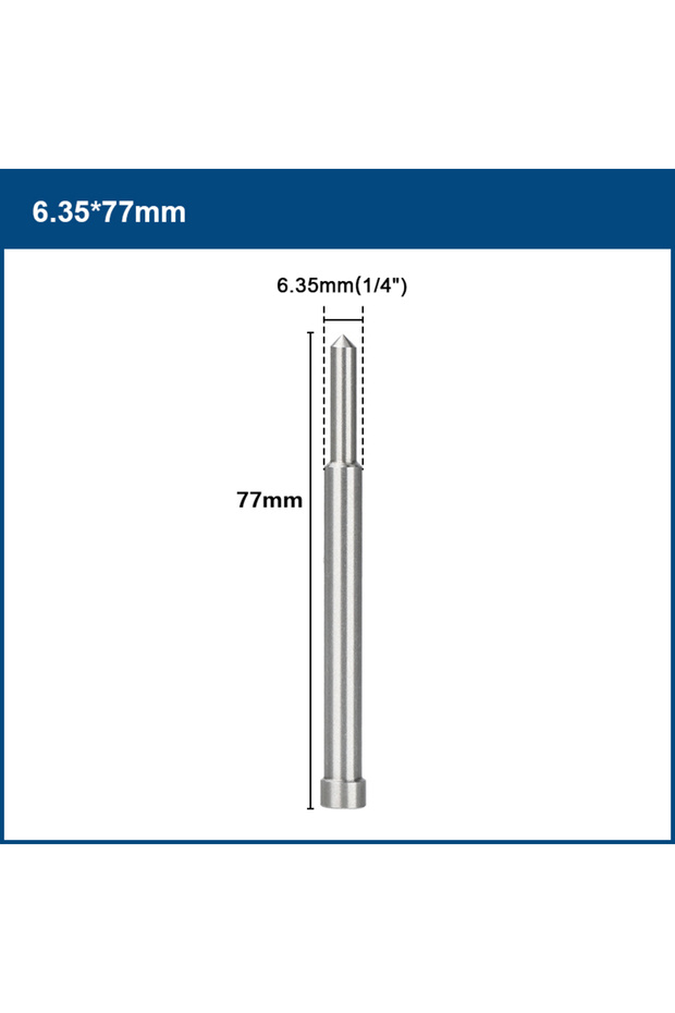 6.35x77mm XCAN 6.35/8mm TCT Annular Cutter Pilot Pin Positioning Rod Ejector Pin Center Rod Hollow D