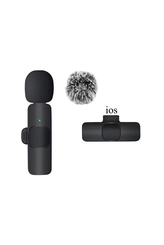 Lighting 1in1-k1 Wireless Lavalier Microphone for iPhone Android USB-C Microphone with Noise Reducti