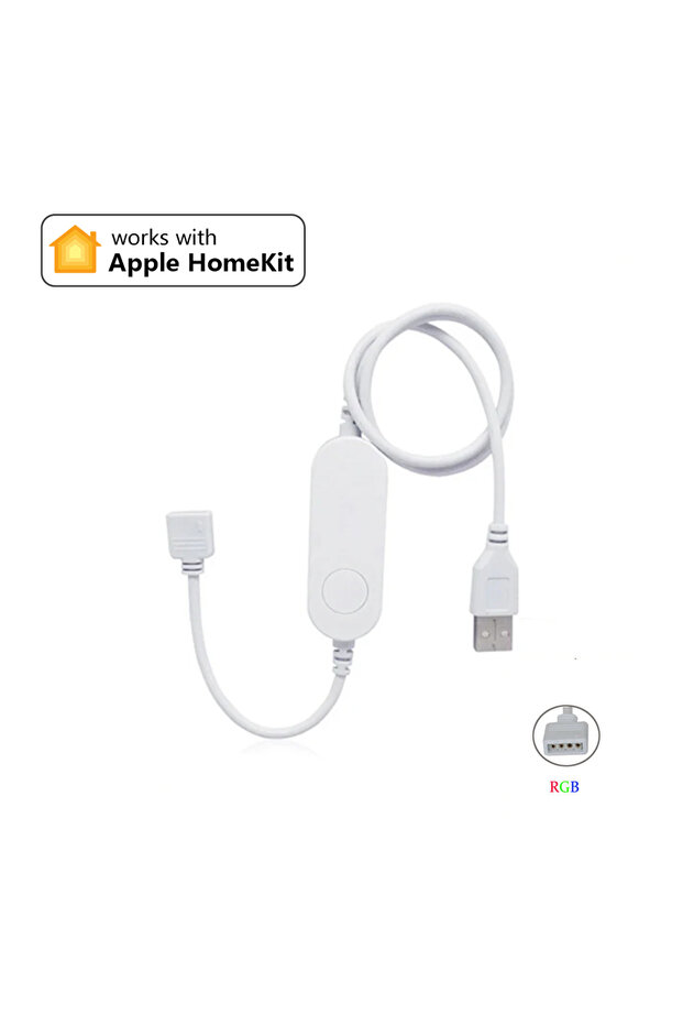 وحدة تحكم LED ذكية USB RGB Homekit WiFi مع خافت إضاءة 5V USB DC 12V 24V Siri للتحكم الصوتي لـ RGB RGB+CC