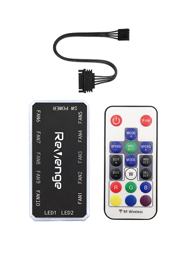 Argb Fan Controller Compatible with 6 Pin Fans Controlled Motherboard Connected Hub Controller Control Set