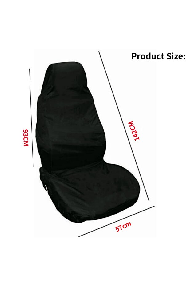 1pcs Universal Car Seat Protective Cover Anti-Pollution Black Seat Cover Interior Seat Mat Waterproo