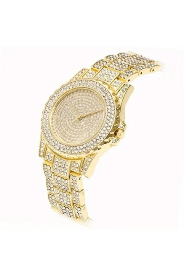 No Rose Fashion Crystal Full Steel Women Watches Ladies Wristwatch Quartz Woman