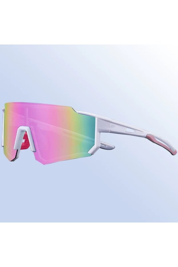 white pink silver Sports Goggles Cycling Sunglasses Mountaineering Bicycle Sunshade Sunglasses