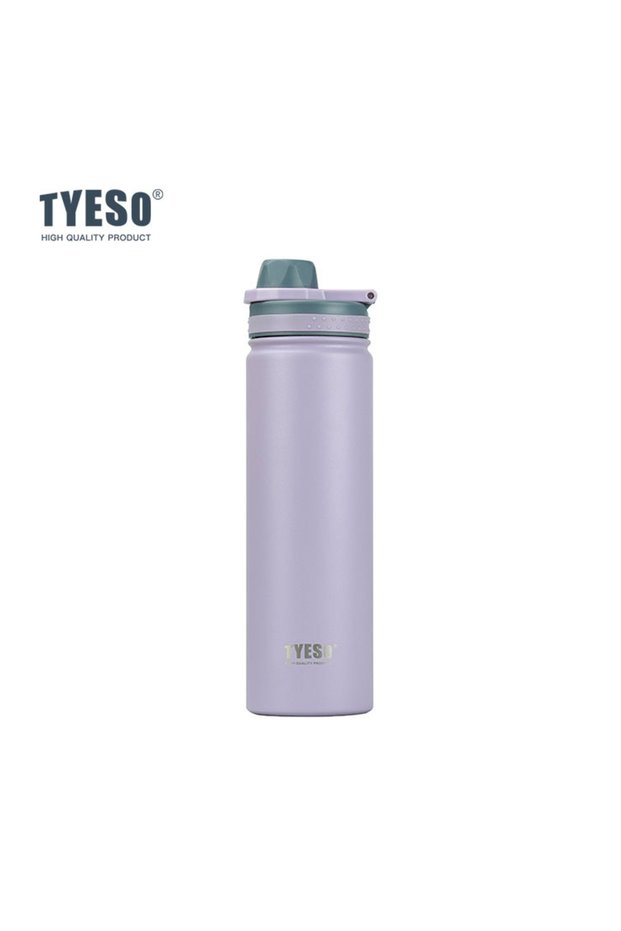 750ML Purple TYESO Thermos Bottle Car Insulated Flask Water Tumbler for Outdoor Sports Travel Vacuum