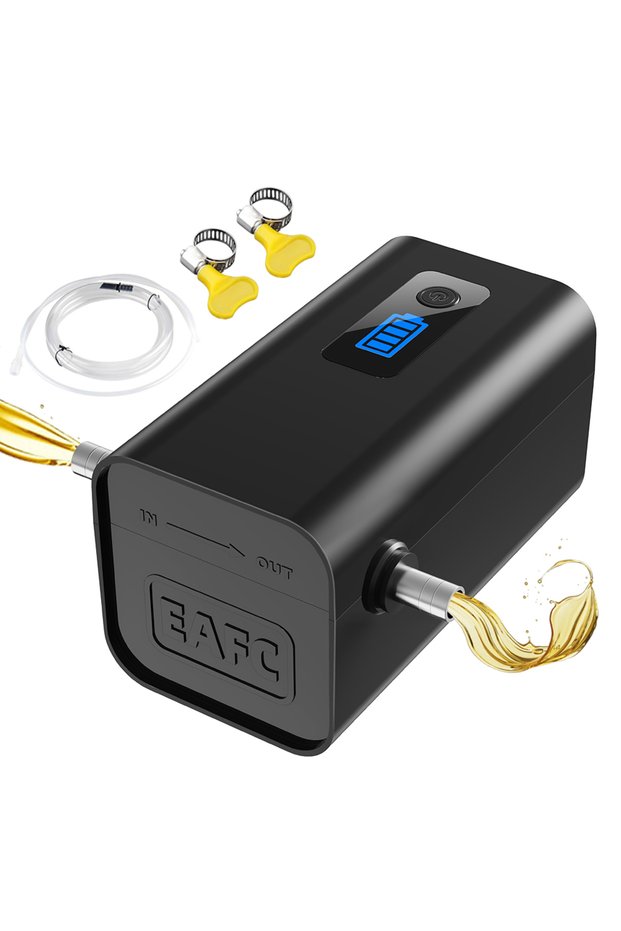 Black Built-in Battery Wireless Portable Electric Oil Transfer Pump Fluid Suction Oil Transfer Pump