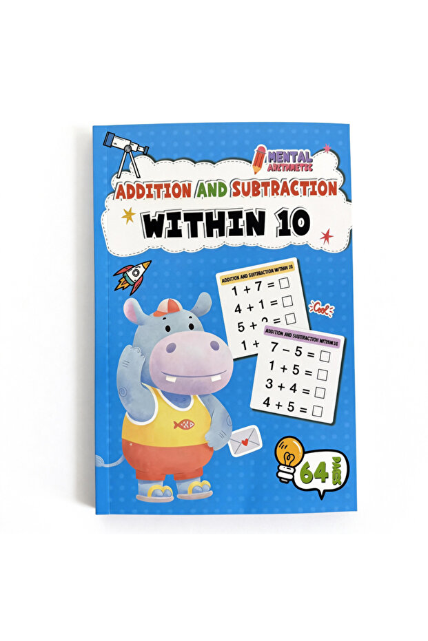 within 10 Math Addition and Subtraction Exercise Book Within 10-100 ,64 Pages Mathematics Specialize