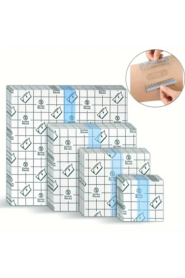 5cm x 5cm 100pcs 100pcs/ 50pcs Medical Adhesive Tape Transparent Tape PU Anti-allergic Medicinal Wou