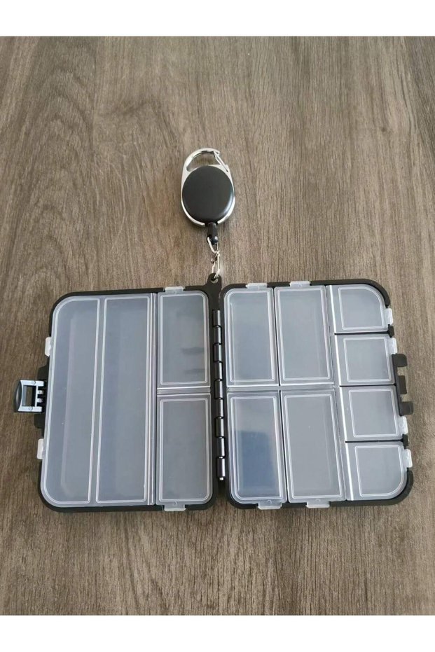 lakou Lead Head Luia Storage Box Fishing Accessories Box Fishing Parts Hook Storage Box with Hand Ro