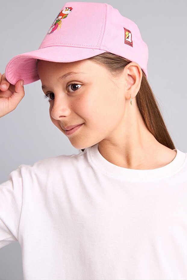 Super 1 Set Licensed Lilac Cotton Hat for Girls I0367A826Sm