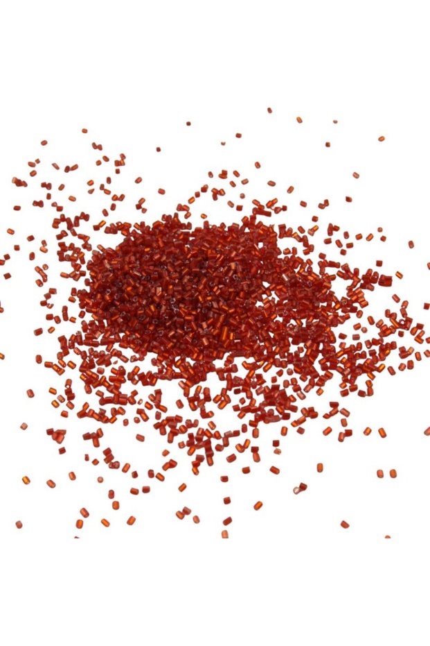 Cut Beads Crystal Light Orange 2X1.5 mm (100 Gr 4000 Pieces)