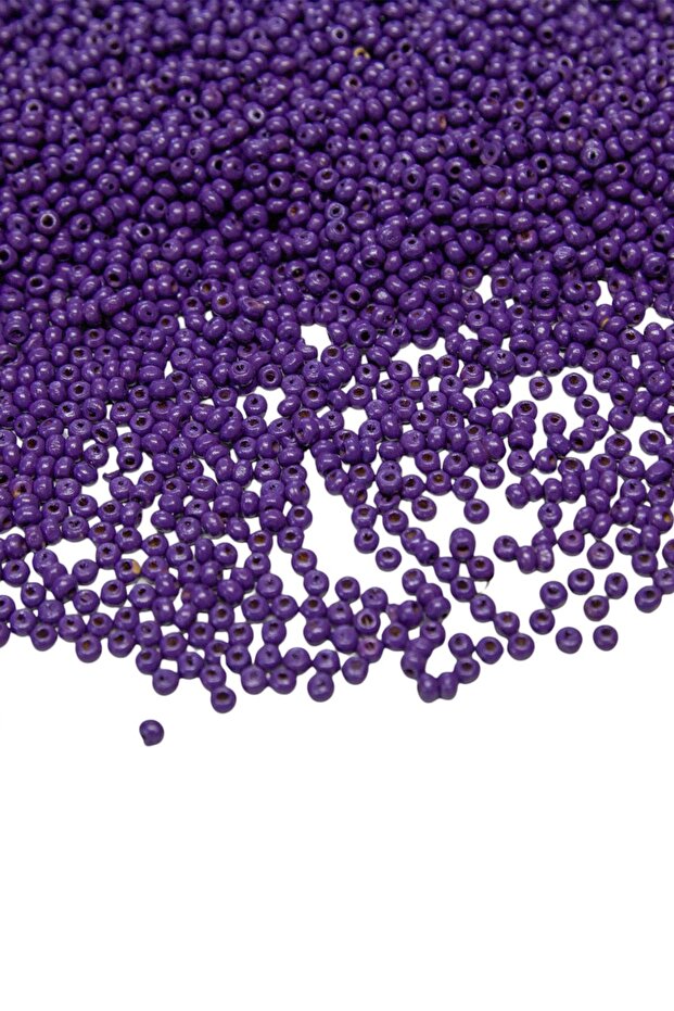 3 mm Purple Color Wooden Beads 60 Gr