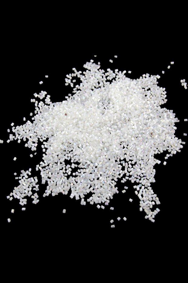 Cut Beads Double Mixed White Janjan 2X1.5 mm (90 Gr)