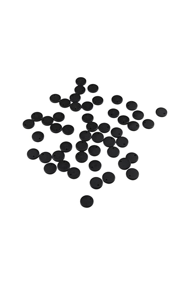 10mm Black Side Hole Beads Jewelry Material (15Pcs)