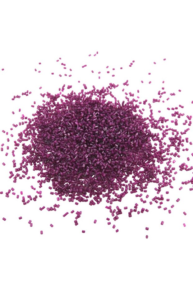 خرز مقطوع بلون البرقوق 2×1.5 مم (100 جرام 4000 قطعة)