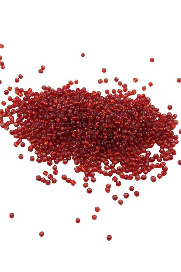 08 Kum Janjan Orange Beads 3 mm (100 Gr 6000 Pieces)