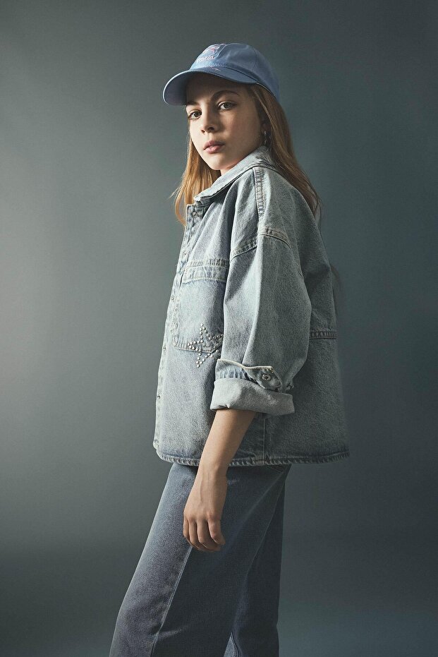 100% Cotton Jean Jacket for Girls H2229A826Sp