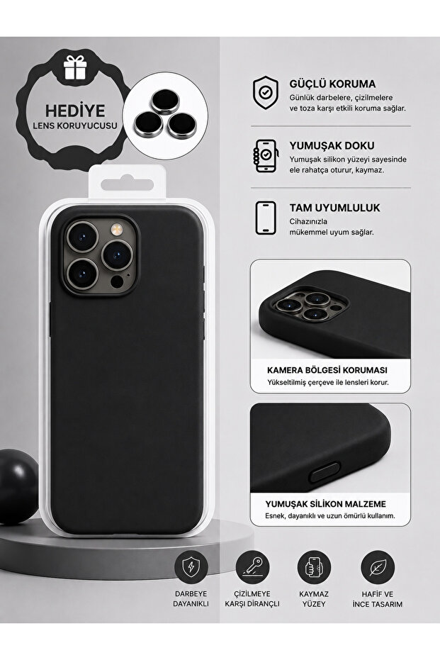 iPhone 16E (6.1 Inch) Compatible Velvet Inside, Stain-Resistant Outside Premium Launch Case with Special Box