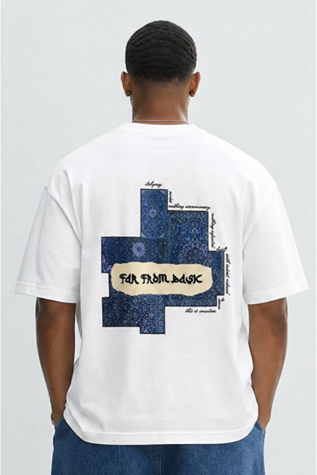 Men's Ffb Patch Oversize T-Shirt Ecru