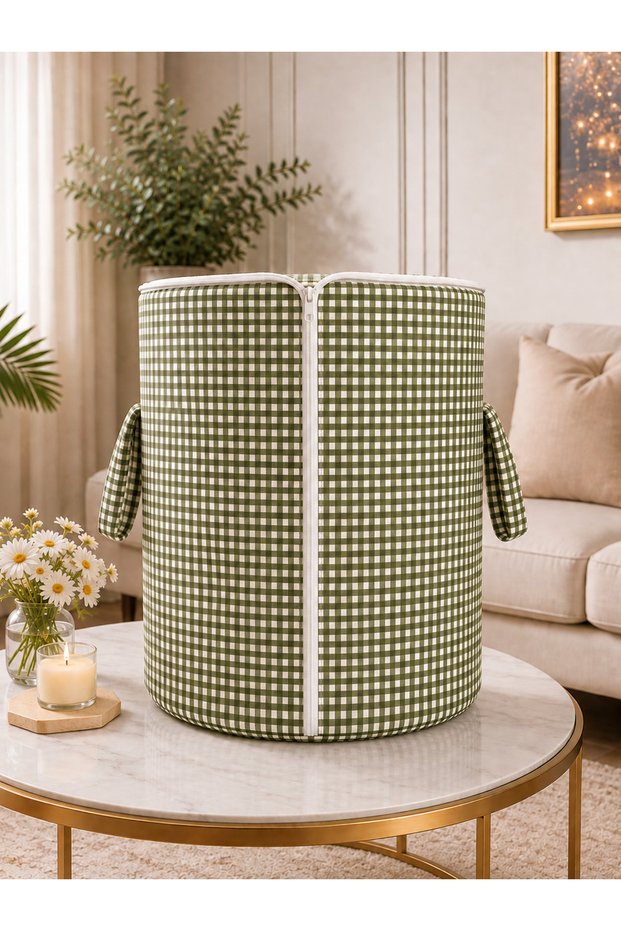 Dry Puff Pastry Bread Bag with Zipper, Removable and Washable, Stain-Resistant, Liquid-Proof Dark Fabric.